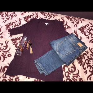 Purple cardigan 🔮